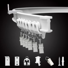 Binario flessibile per tende